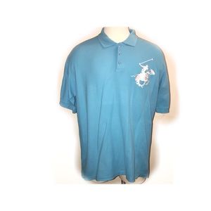 Beverly Hills sky blue polo shirt XXl